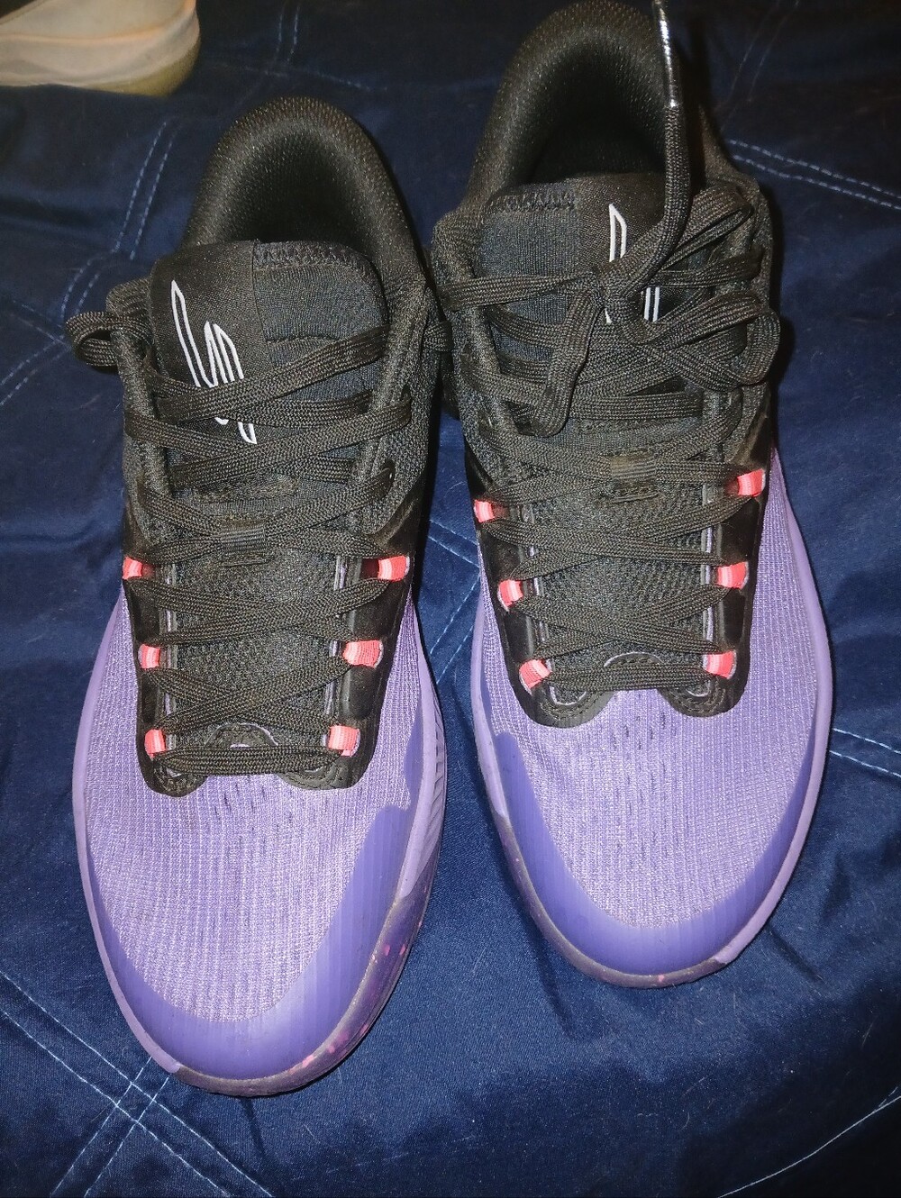 Purple and Black Athletic Sneakers